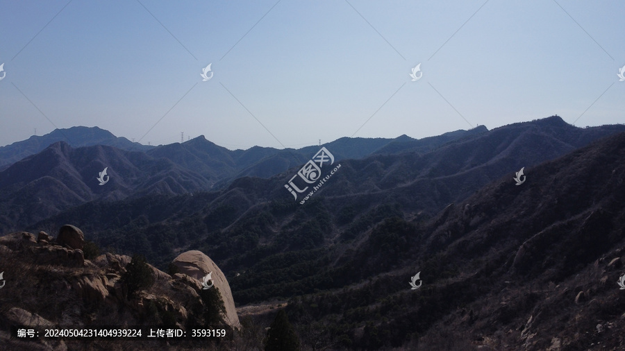 北京银山塔林景区航拍图
