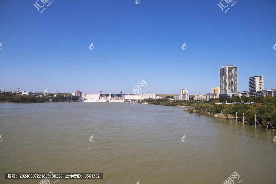 湖北十堰丹江口大坝风景