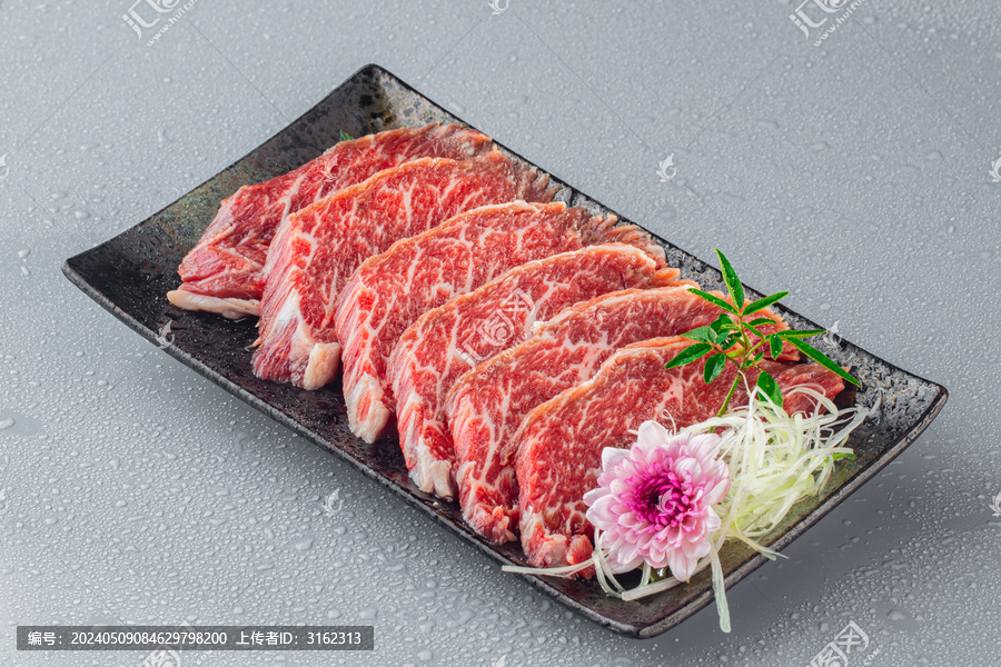 雪花牛肉烤肉