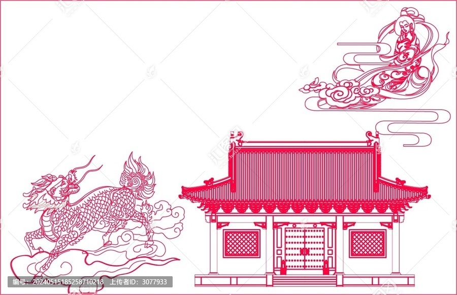 麒麟祥瑞图