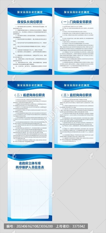 岗位职责制度牌