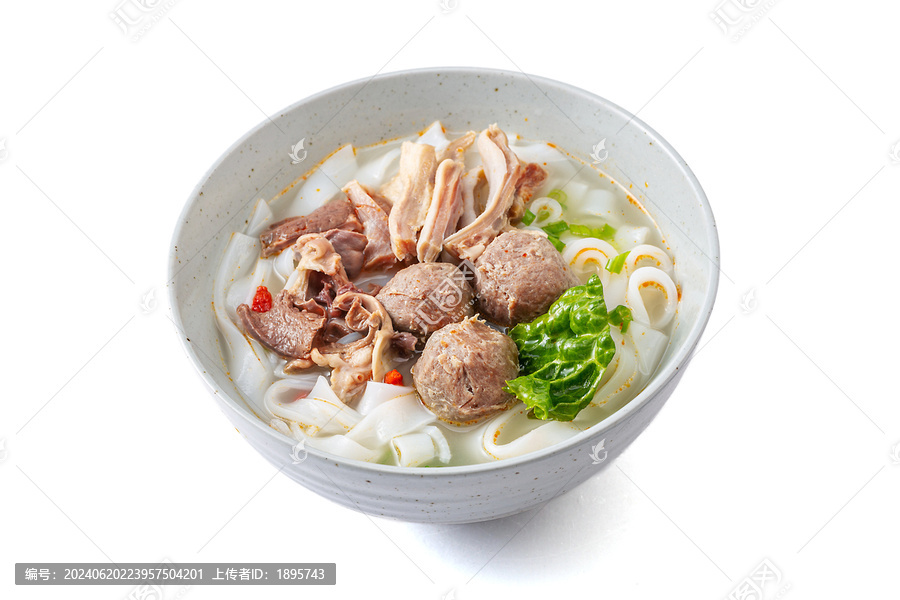 牛肉丸猪杂河粉