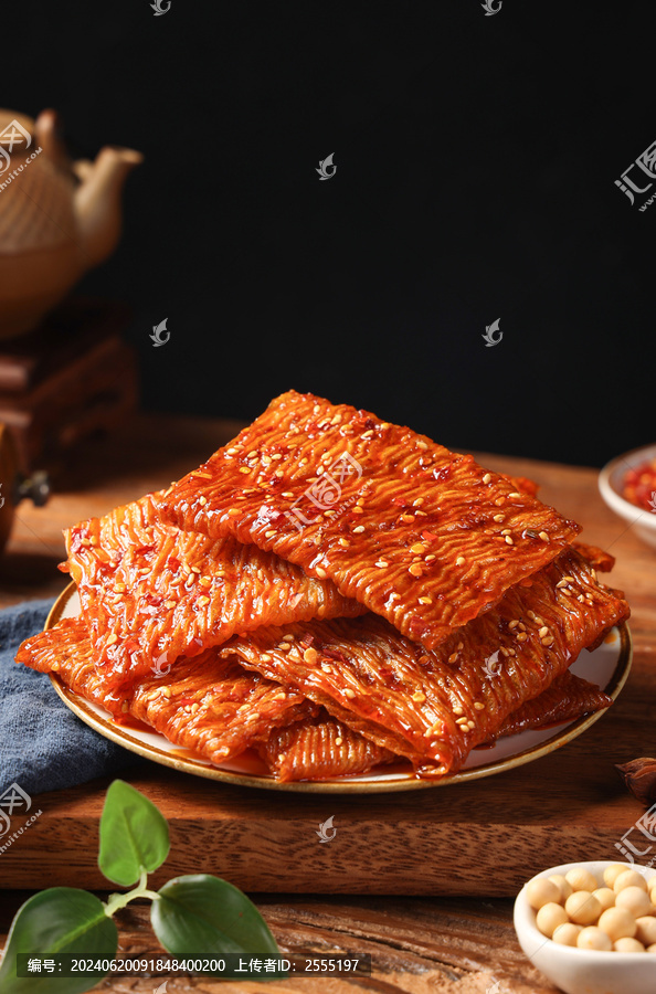 湖湘平江美食大辣片酱干豆皮辣条
