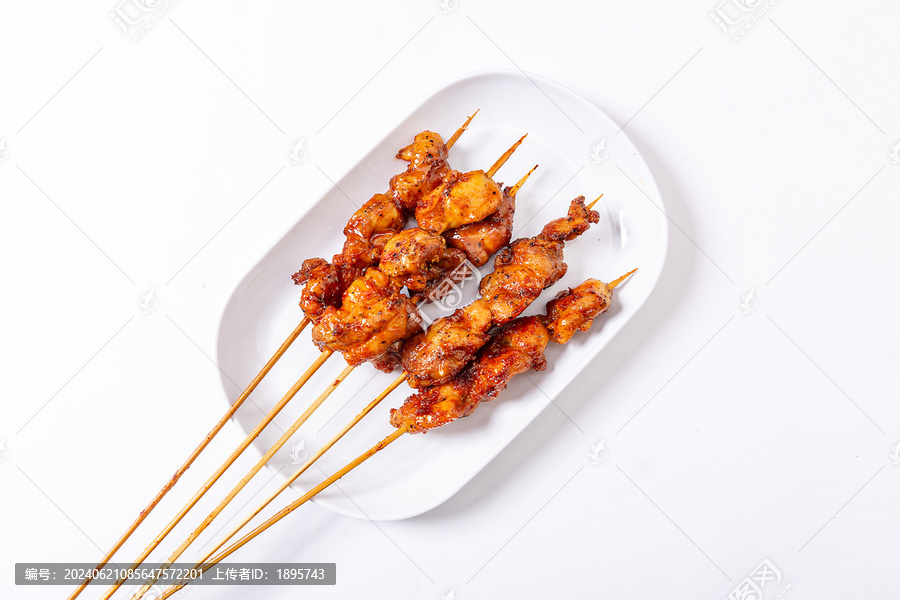 黑椒鸡腿肉烤串
