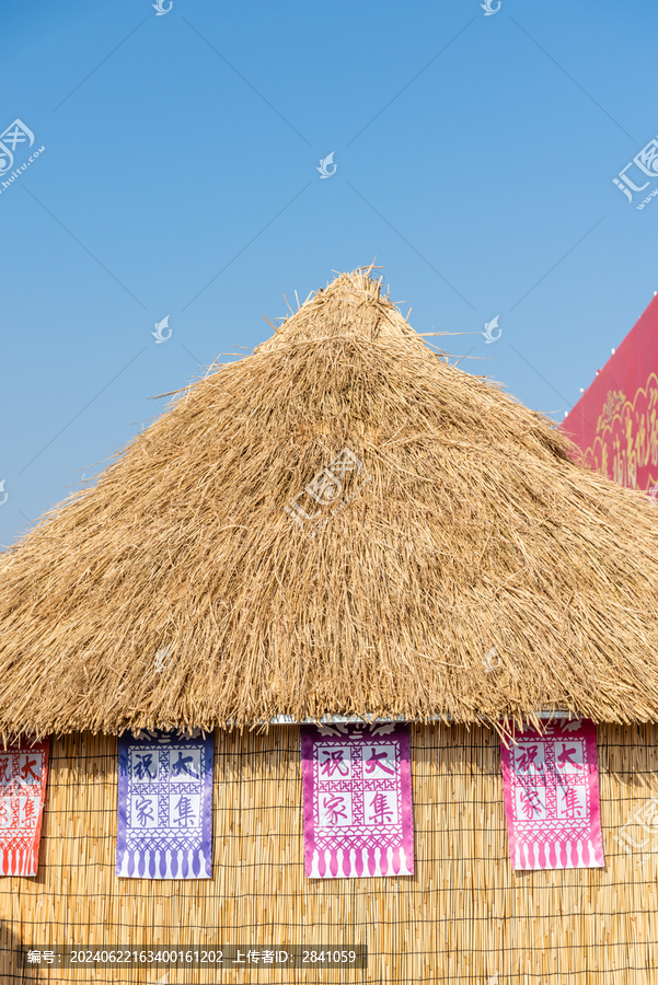 中国农村的粮仓谷仓特写