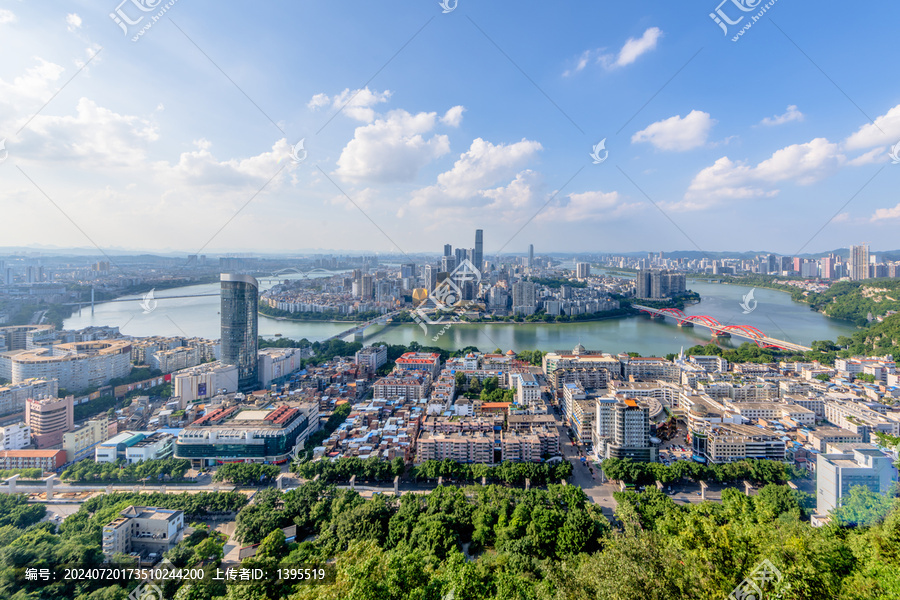 柳州市区全景图