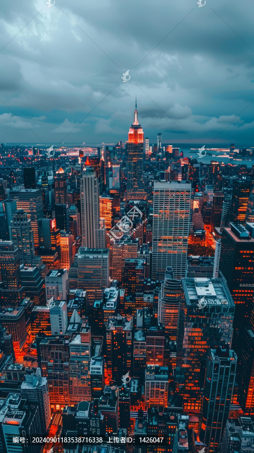 帝国大厦中心夜市
