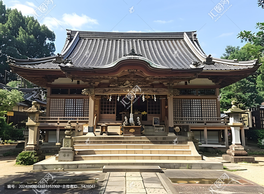 日本神社的AI图片