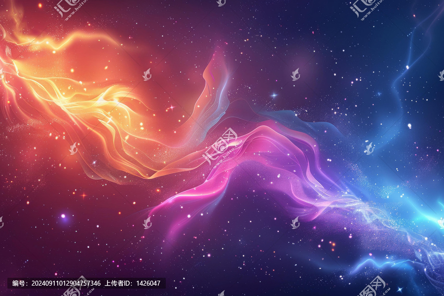 浩瀚星云的AI图片