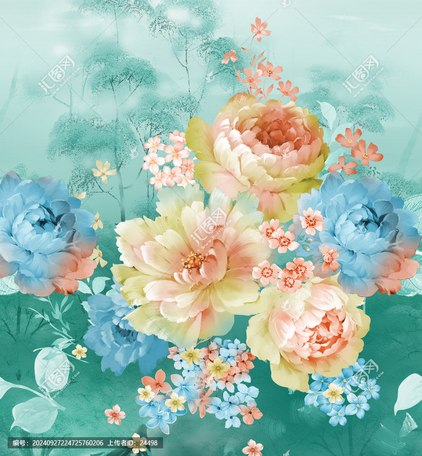手绘花卉