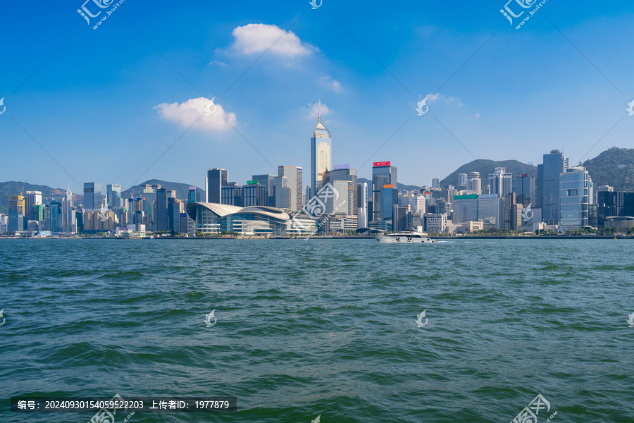 中国香港维多利亚港风光
