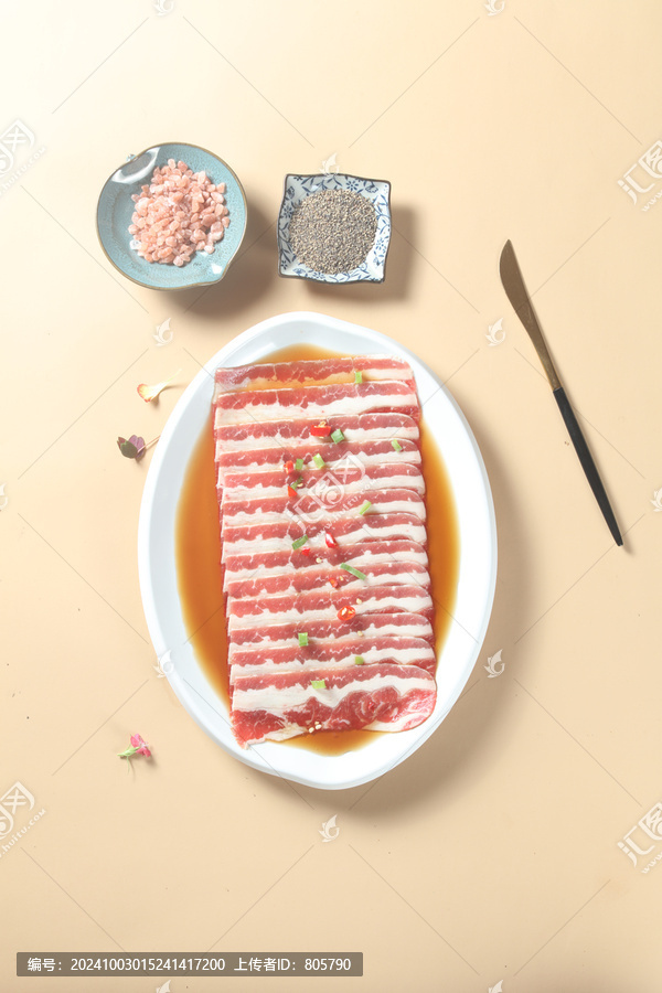 浇汁牛五花