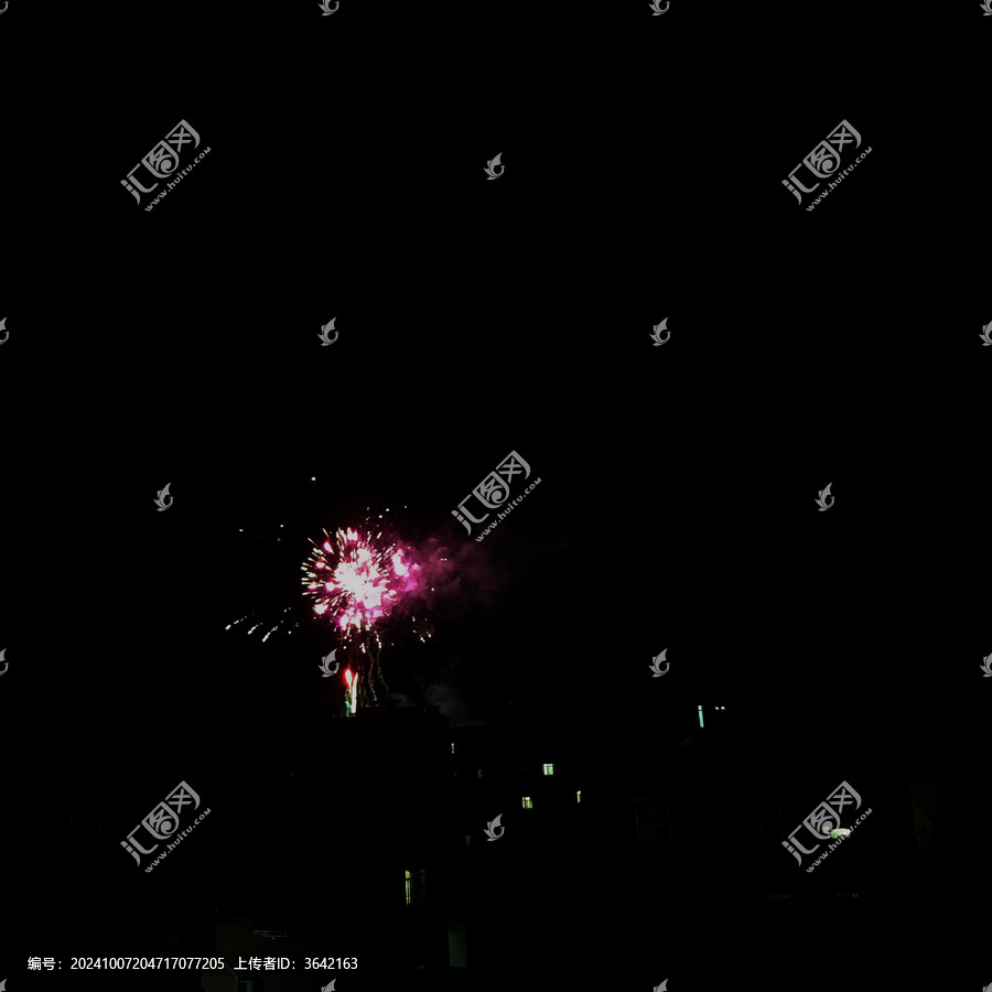 爱心烟花