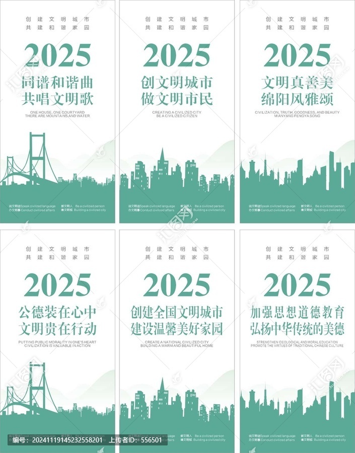 2025文明城市创建海报