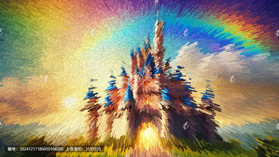 梦幻城堡抽象装饰画