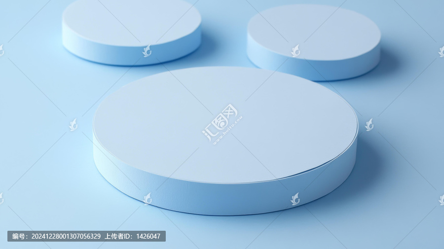 浅蓝色几何形体抽象背景
