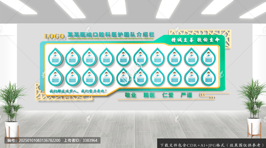 医院专家医护人员简介文化墙