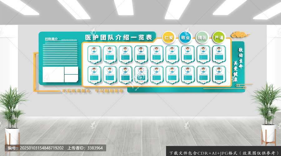 医院医护团队文化墙