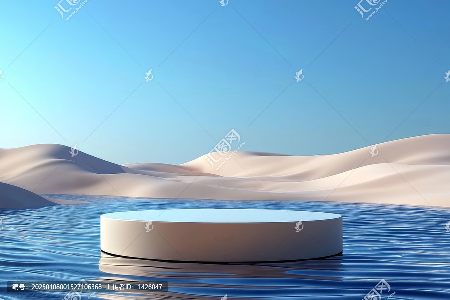 沙漠水畔产品展示台