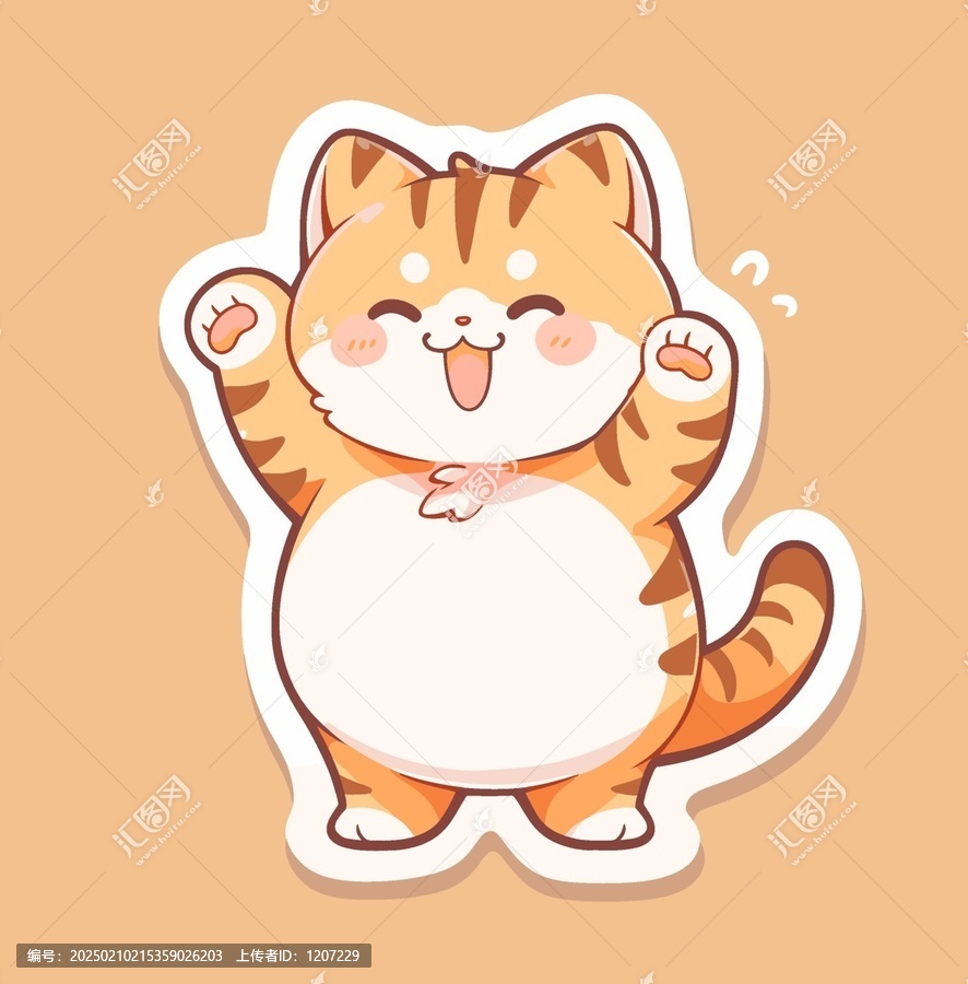 卡通猫咪印花