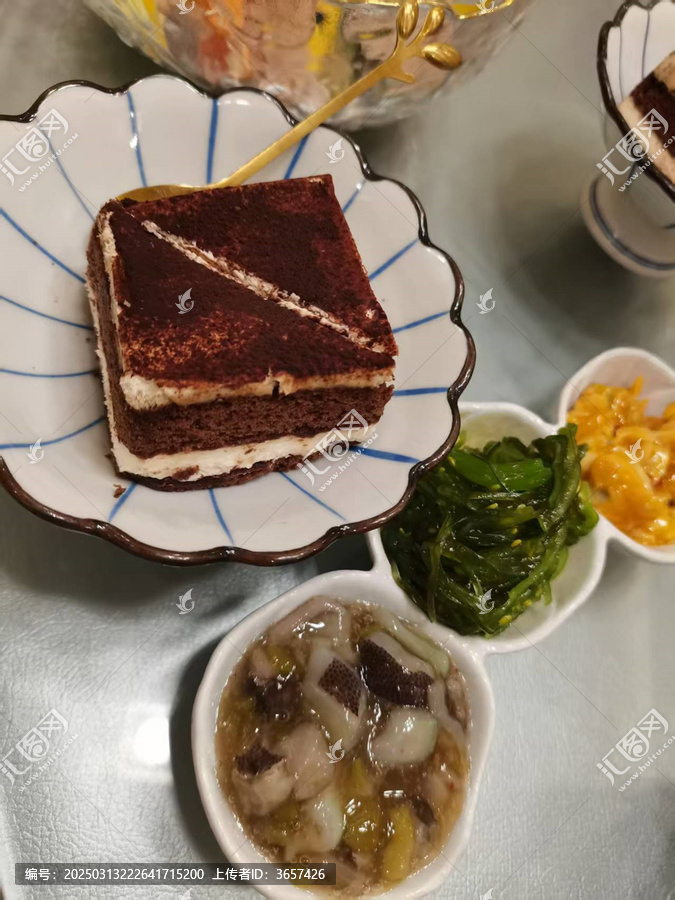 日式小吃之芥末章鱼日式海藻蛋糕