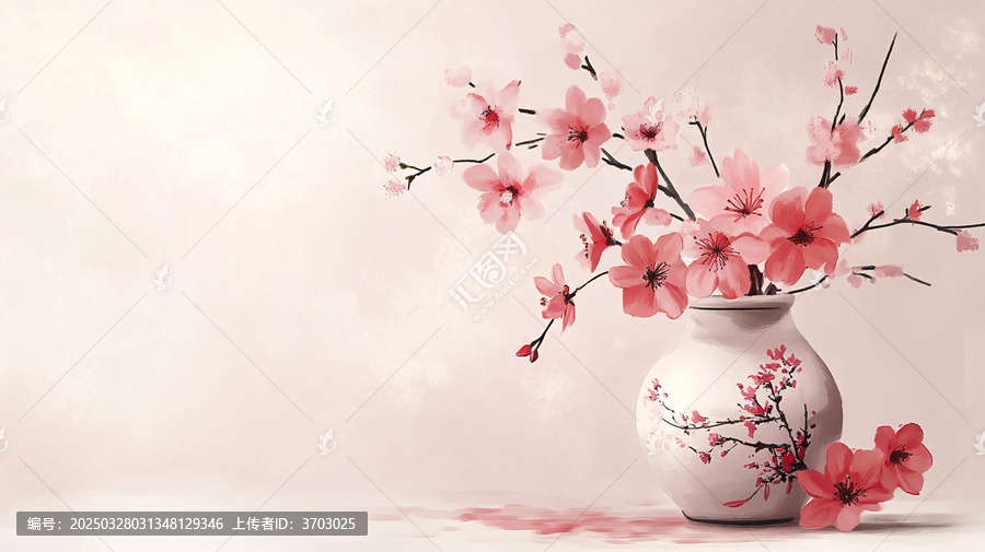 禅意禅境意境桃花