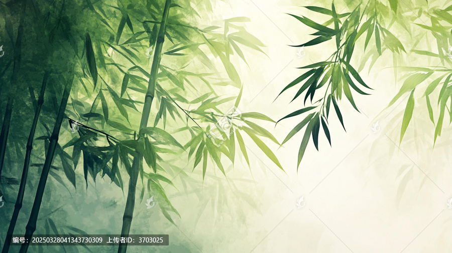 唯美竹林背景