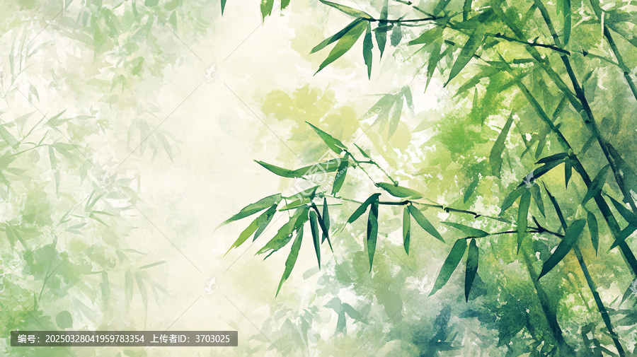 唯美竹叶背景
