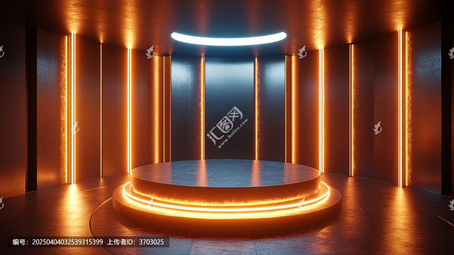 霓虹灯展台