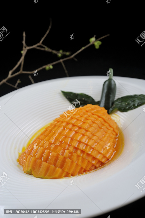 橙汁蜂蜜浸木瓜