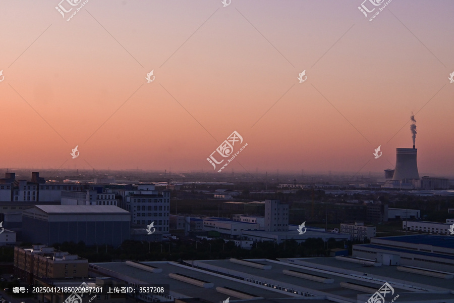 城市黄昏