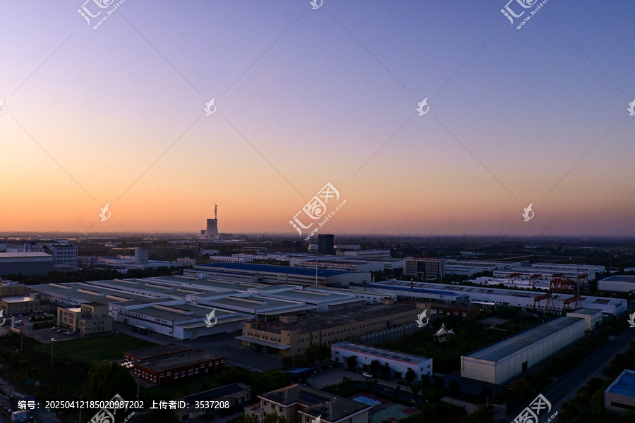 城市黄昏
