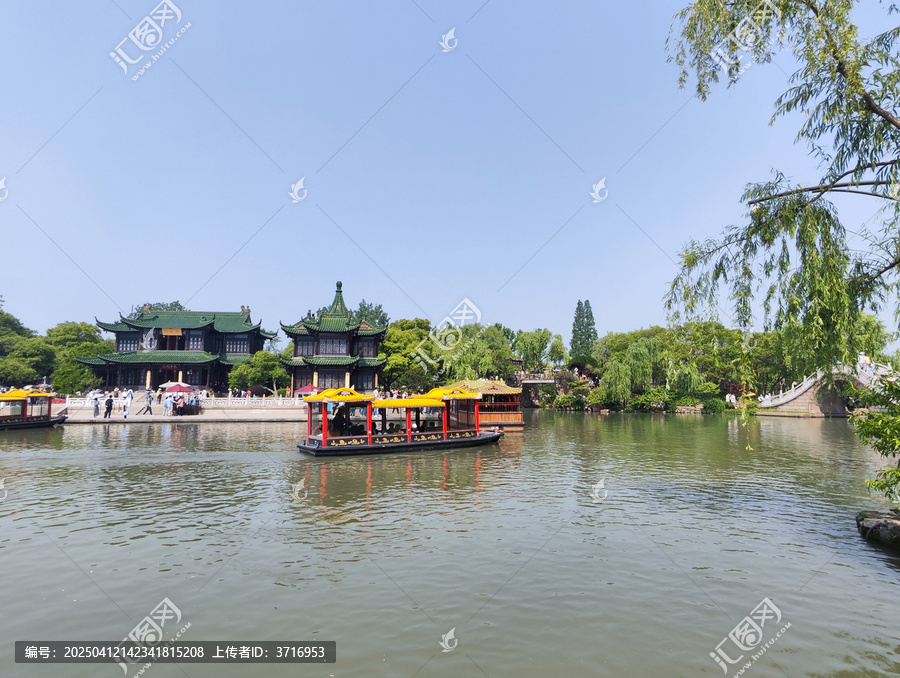 瘦西湖的夏日风光