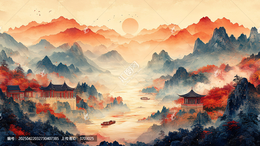 蜿蜒山水间