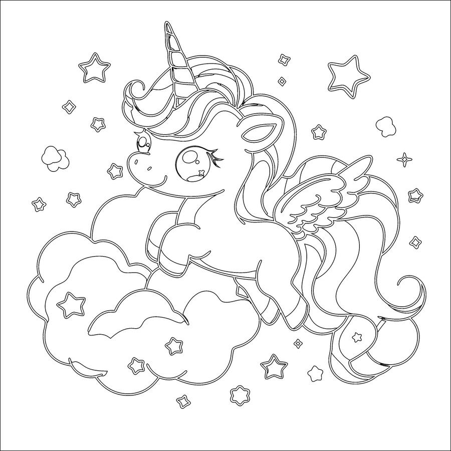 手绘独角兽