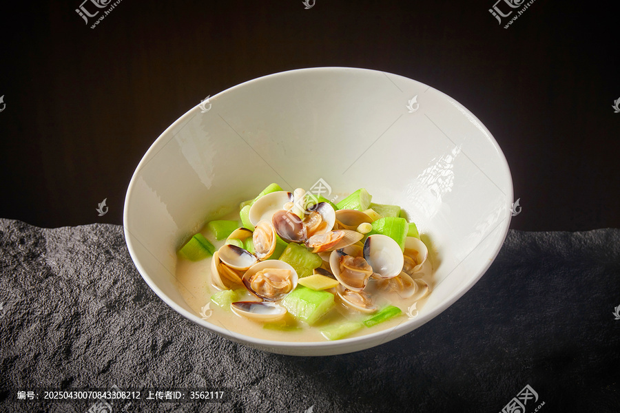丝瓜花蛤汤