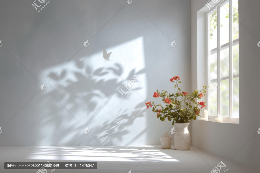 阳光洒进的房间内景设计图