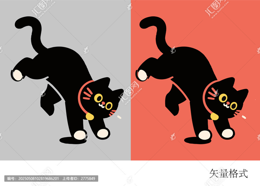 可爱手绘猫咪