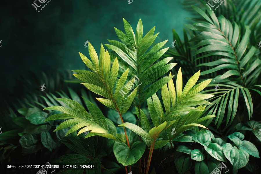 热带植物背景图