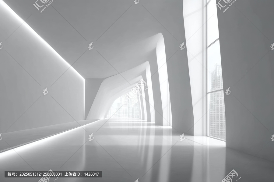 现代抽象建筑室内设计