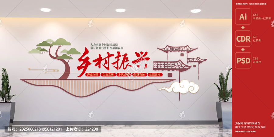 乡村振兴党建文化墙