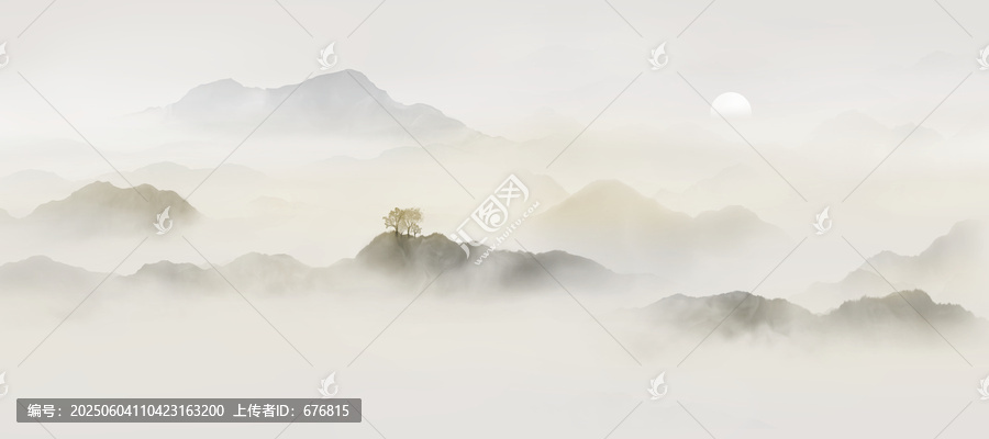中式山水画