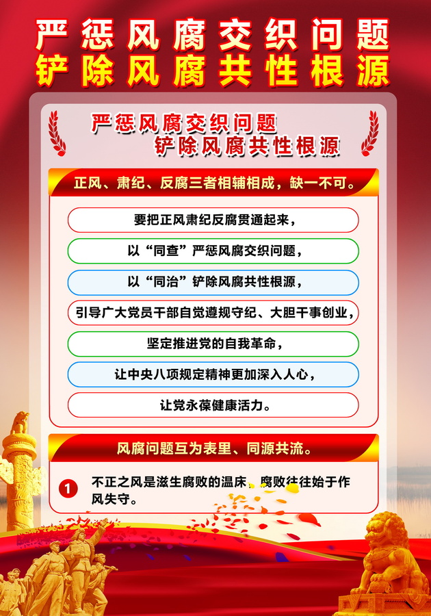 严惩风腐交织问题