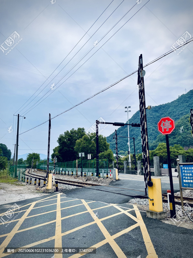 铁路道口及周边景致公路交叉口