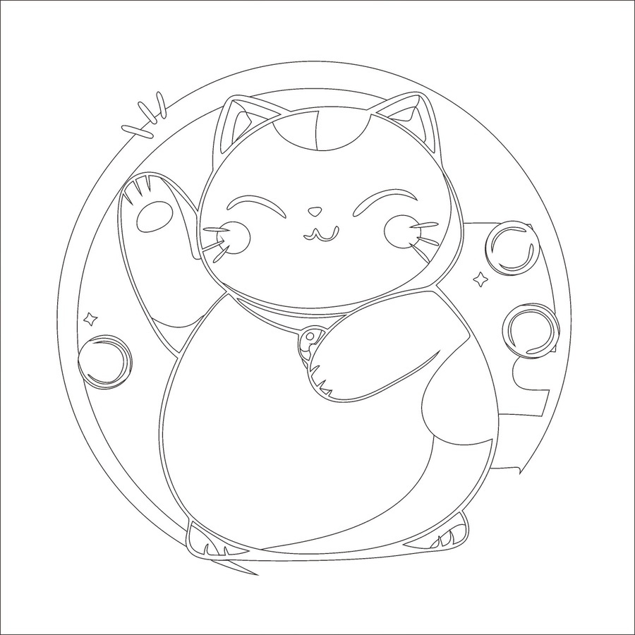 招财猫图案