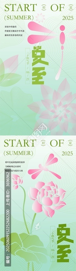 夏至节气海报设计