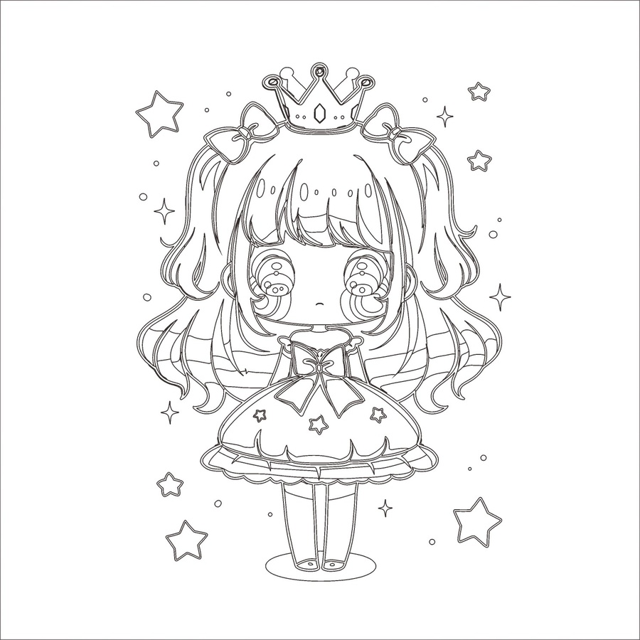 卡通女孩印花