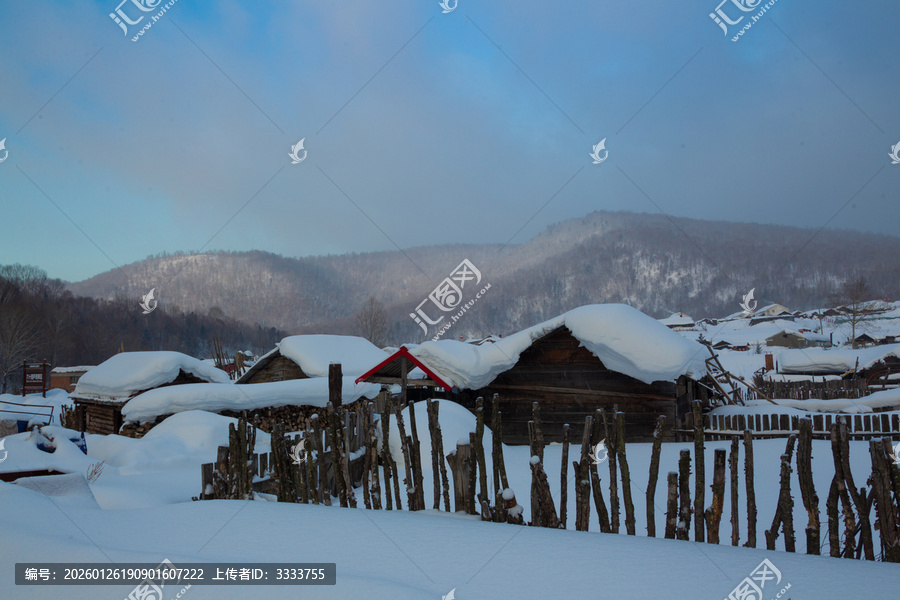 威虎山雪村雪景